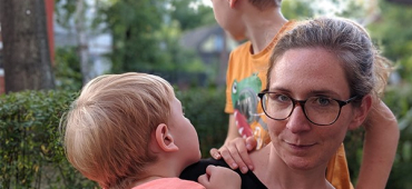 Mit der Familie zusammen bei Muliple Sklerose